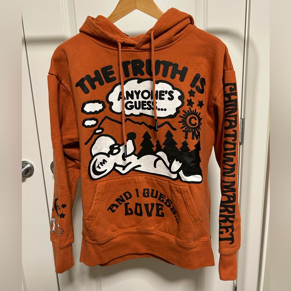 Urban Outfitters Chinatown Market Orange Mouse Graphic Hoodie